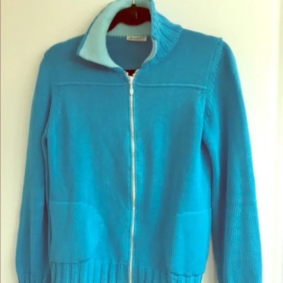 Rosanna Portofino knit sweater w/ sparkling zipper - Picture 1 of 6